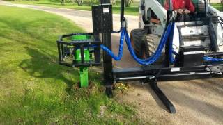 Minnesota Implement delineator road reflector installer [upl. by Adair]