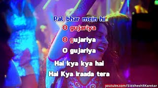 O Gujariya from quotQueenquot Instrumental  Karaoke with Lyrics [upl. by Aracal]