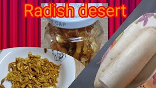 Funofcooking786 RADISHDESERT Radishcarmalize How to make radish sweet dessert Radish desert [upl. by Pepillo886]