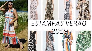 10 ESTAMPAS TENDÊNCIA VERÃO 2019 [upl. by Erolyat]