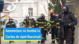 Ameninţare cu bombă la Curtea de Apel Bucureşti [upl. by Ehtylb]