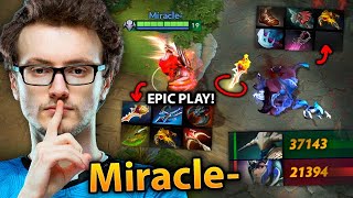 How MIRACLE managed to STEAL the Enemys DIVINE RAPIER to Secure the GAME [upl. by Dronski]