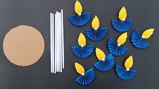 Wall hanging frame  Diwali Special Crafts  Wallmate Making  Diy Wall Decoration Ideas  Diwali 🪔 [upl. by Nylaj]