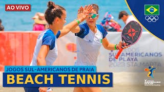 Jogos Sulamericanos de Praia Santa Marta  Dia 4 Beach Tennis semifinal e final [upl. by Neeluqcaj]