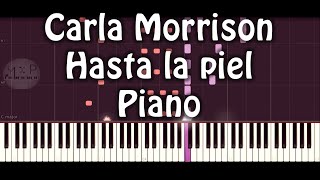 Carla Morrison  Hasta la piel Piano Cover [upl. by Gadmann]