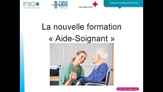 Webinaire Nouveau Programme Aide soignant 2021 IFSO [upl. by Nnalorac]