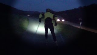 Skiroller Training by night [upl. by Trent]