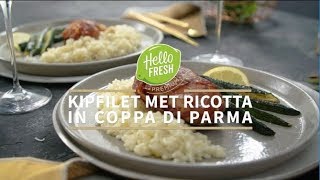 Gevulde kipfilet met coppa di parma [upl. by Bogey]