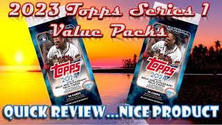 A QUICK RETAIL REVIEW 2024 Topps Series 1 Value Packs  First Look [upl. by Deck659]