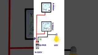 Volt amp Amper Meter Simple connection shorts [upl. by Jelena850]