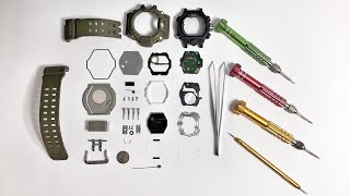 Assembling the GW9400 Rangeman series GShock  Watch construction [upl. by Millham]