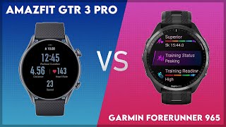 Amazfit GTR 3 Pro vs Garmin Forerunner 965 Comparison [upl. by Eceinaj949]