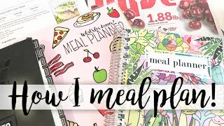 How I Meal Plan My Process for Meal Planning in the Carrie Elle Meal Planner [upl. by Namzaj]