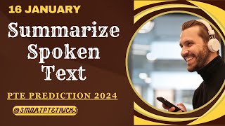 PTE Summarize Spoken Text  January 2024 Tips and Template [upl. by Rutger732]