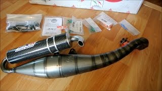 BEST SCOOTER EXHAUST  LEO VINCE ZXR UNBOXING [upl. by Manella]