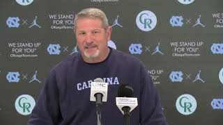 UNC Ted Monachino Game Week Press Conference NC Central  Inside Carolina Interviews [upl. by Oidgime]