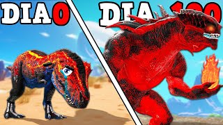 O PEQUENO REX EVOLUIU PARA O ELEMENTAL FIRE KING TITAN GIGANTE 100 DIAS ARK [upl. by Macfadyn839]