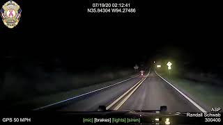 Arkansas State Police Chase Motorcyclist 85 Miles Until He Runs Out of Gas [upl. by Hpesoj]