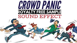 Crowd Panic Sound Effect  Panic Suspence Sounds  Royalty Free Sample  No Copyright [upl. by Lacagnia]