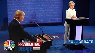 The Third Presidential Debate Hillary Clinton And Donald Trump Full Debate  NBC News [upl. by Woodman]