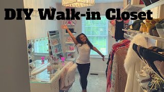 DIY WalkIn Closet Room [upl. by Eidas401]