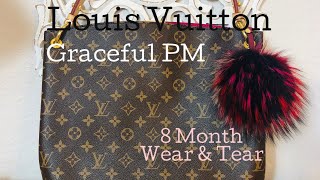 MY EXPERIENCE REPAIRING MY LOUIS VUITTON BAG  SHOWING WEAR AND TEAR OF EVA CLUTCH  Jessica Canon [upl. by Miru]