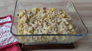 Gratin de pÃ¢tes au jambon sanslactose sansgluten sanslactosesansgluten [upl. by Oirromed]