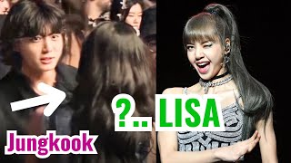 BTS Jungkook reaction to Blackpink Lisa when they met at Coachella 2023 LIZKOOK Sweet Moments 2024 [upl. by Joachim815]