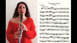 Clarinet Polka with the score [upl. by Yerbua]