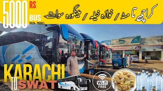 Karachi To Swat  Matta Khwazakhela Mingora  Swat coach Bus  RAS Vlog [upl. by Ramgad429]