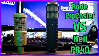 Rode ProCaster vs Heil PR40 The two best dynamic mics for Twitch [upl. by Eelarbed]