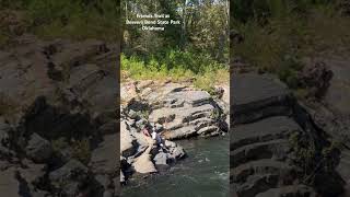 Friends Trail waterfall at Beavers Bend State Park in Oklahoma [upl. by Betty]