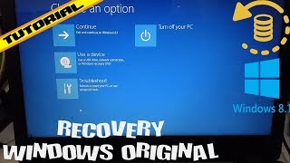 TUTORIAL Cara Recovery Windows 81 Original Untuk Semua Merk Laptop [upl. by Roz]