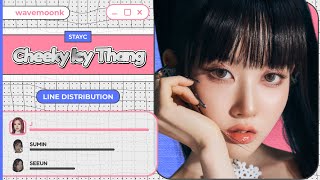 STAYC Cheeky Icy Thang Line Distribution [upl. by Buyers760]