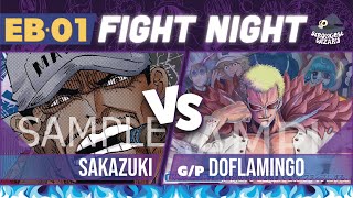 Sakazuki vs Doflamingo  One Piece Card Game  EB01 Match [upl. by Tiffa]