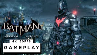 BATMAN ARKHAM KNIGHT Batman Beyond Skin Free Roam Gameplay  4K 60FPS  No Commentary [upl. by Tracay]