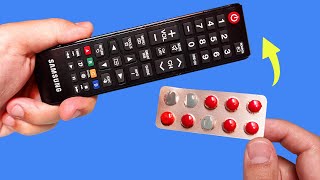 Take a Common Empty Pill Pack and Fix All Remote Controls in Your Home How to Repair TV Remote [upl. by Izaak400]