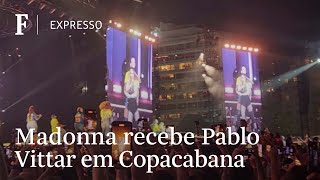 Madonna faz performance com Pablo Vittar e canta Like a Prayer em Copacabana [upl. by Roath291]