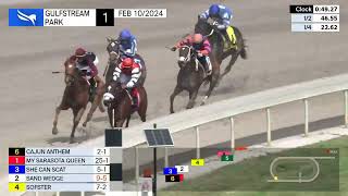 Gulfstream Park Carrera 1  10 de Febrero 2024 [upl. by Noedig161]