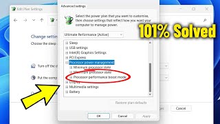 Fix Processor performance boost Mode is Missing in Windows 11  10  How To Enable This Option ✅ [upl. by Namar]