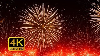 Colorful Firework with Sounds Screensaver 4K UltraHD [upl. by Vallo]