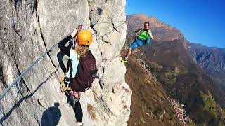 FERRATA GRUPPO ALPINI MEDALE [upl. by Ellevehc]