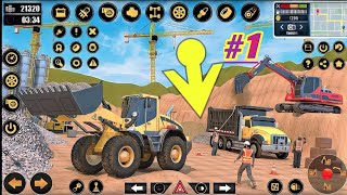 Real Construction Simulator game  JCB wala game  City construction simulator game  1 [upl. by Haim]