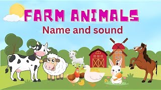 Farm Animals for Kids and Toddlers Learning  English Vocabulary  Kids Learning [upl. by Leahcin]