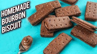 Best Home Made Bourbon Biscuits  How To Make Bourbon Biscuits  Bourbon Biscuit Recipe  Bhumika [upl. by Yssis]