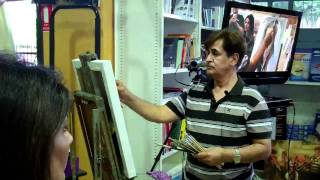 Portrait Painting Demonstration by Pir Tareen [upl. by Shari261]