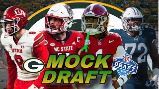 Green Bay Packers 7 Round Mock Draft  With Trades [upl. by Vernon451]