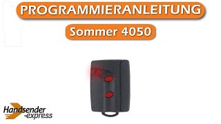 Wie programmiert man eine Fernbedienung Sommer 4050 [upl. by Gardner]