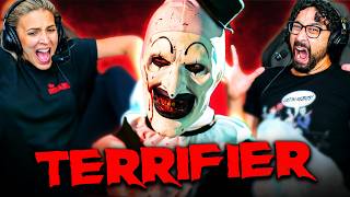 HolyCrapTERRIFIER 2016 MOVIE REACTION FIRST TIME WATCHING Art The Clown  Halloween [upl. by Naujit]