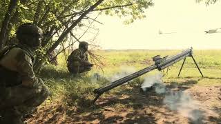 ZALA UAV of Tsentr Group of Forces supports assault detachments in Avdeyevka direction [upl. by Ainehs]